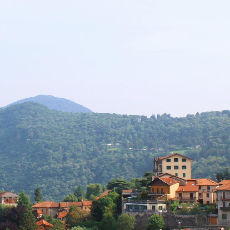 Entertainment zone at night in Italy